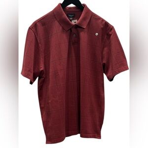 #341 Van Heusen Deep Red Orange Polo Shirt